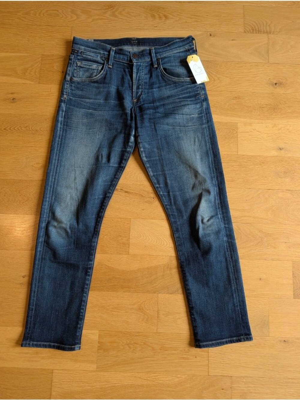 Citizens Of Humanity Medium Wash Emmerson Slim Boyfriend Jeans, Size 24